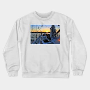 Sunset at Dividing Creek Crewneck Sweatshirt